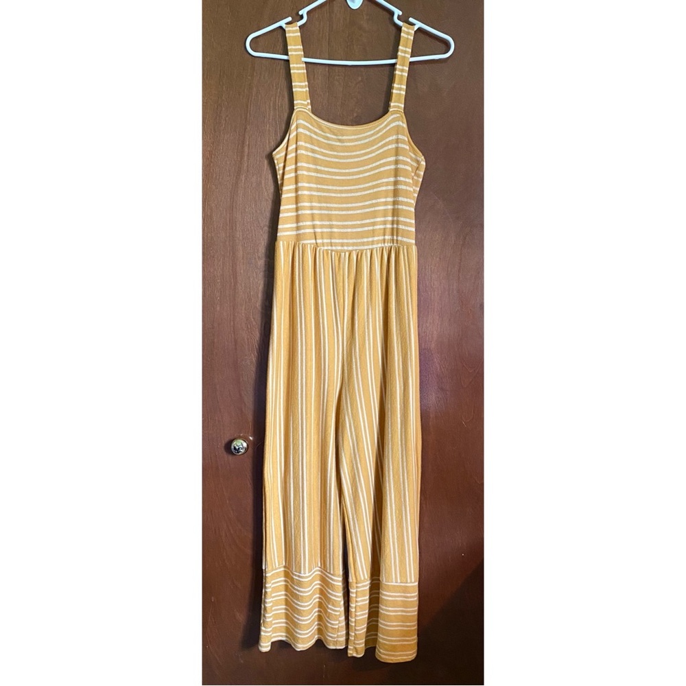 Yellow stripped jumpsuit